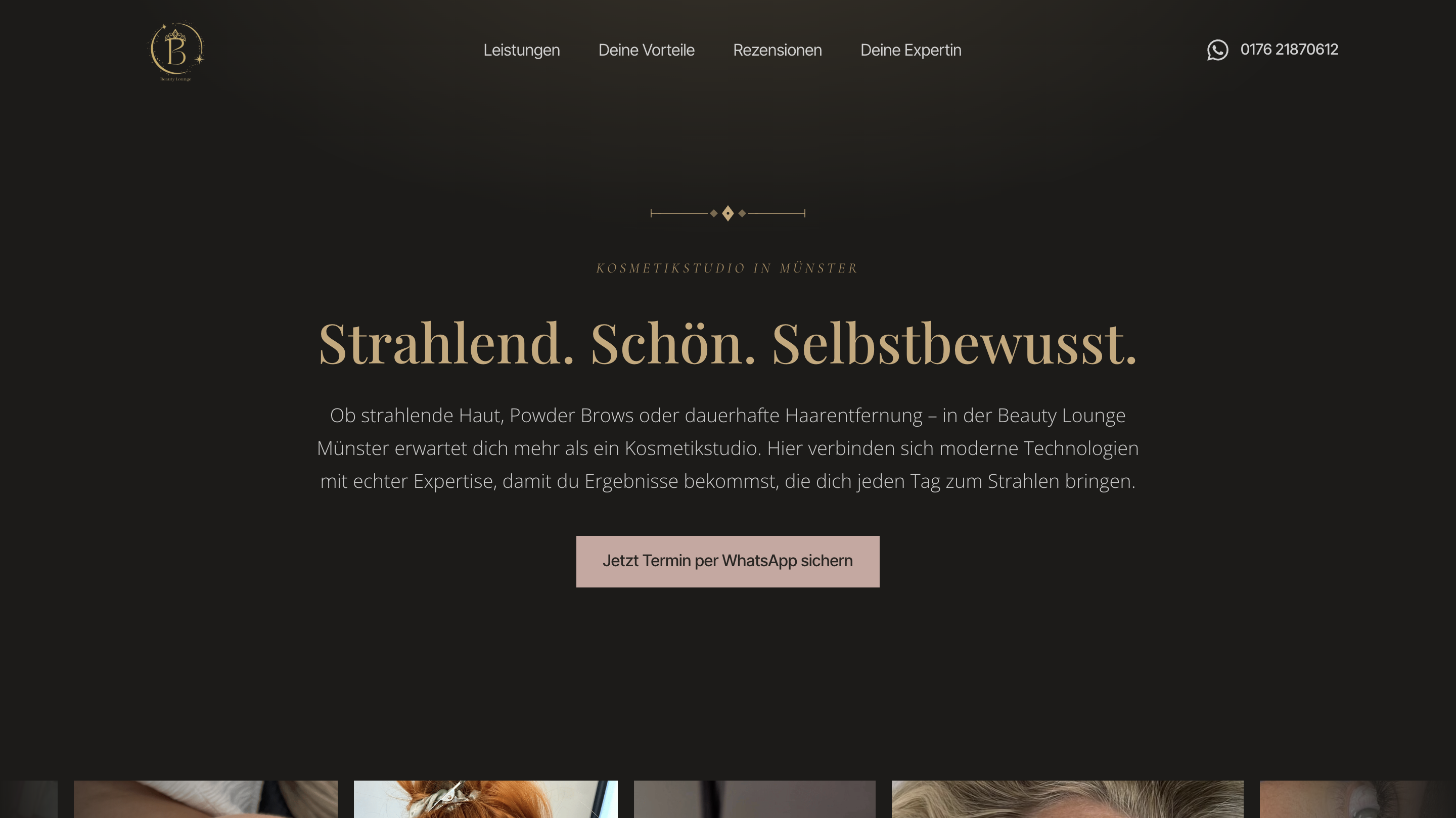 Screenshot of beautyloungemuenster.com