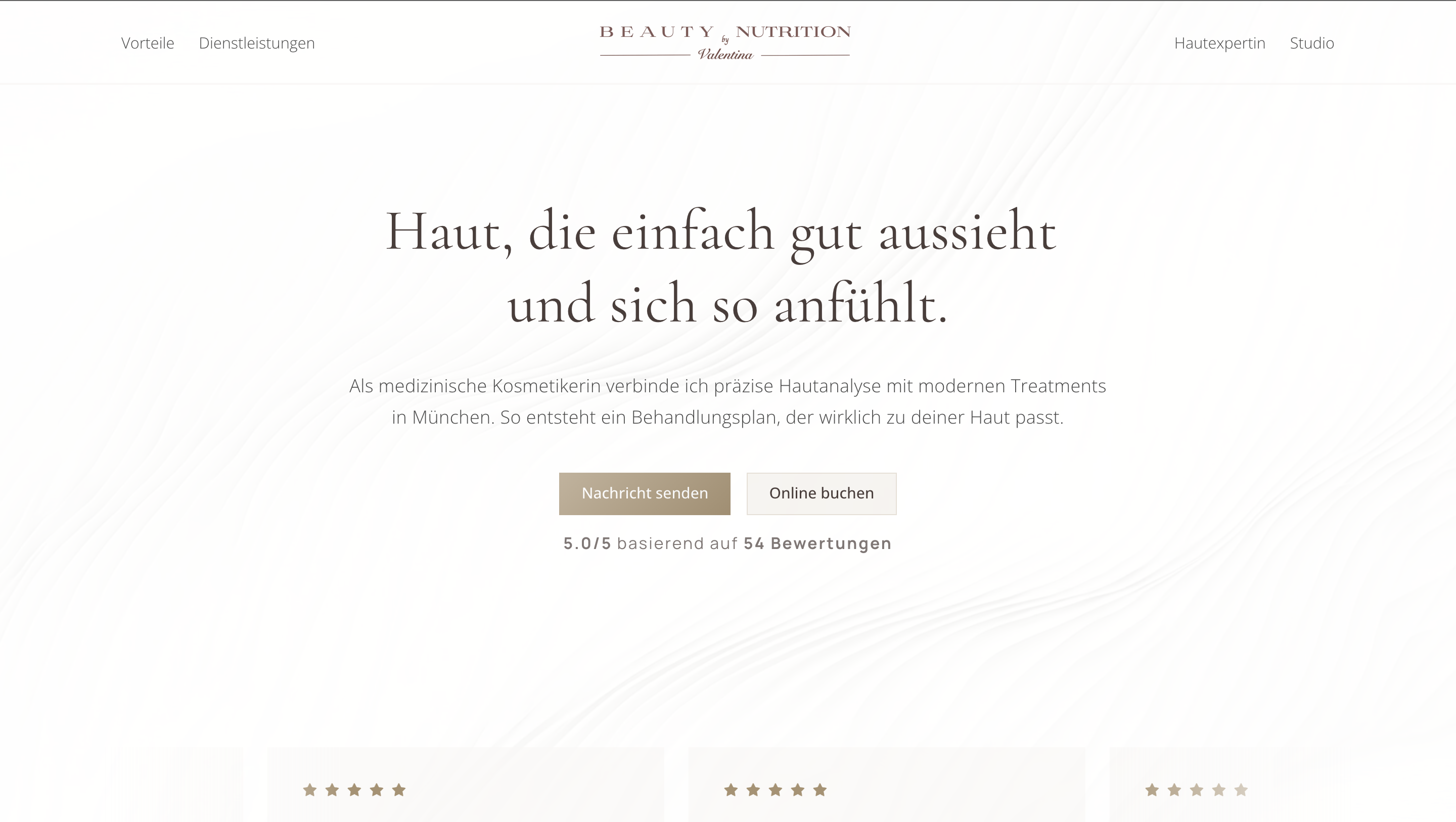 Screenshot of beautynutritionvale.com